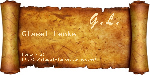 Glasel Lenke névjegykártya